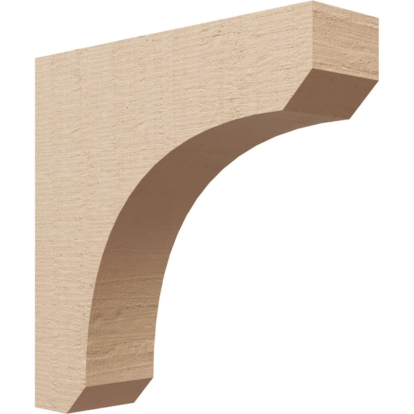 Ekena Millwork 4"W x 16"D x 16"H Thin Legacy Rough Cedar Woodgrain TimberThane Corbel, Primed Tan CORUR04X16X16LGYRCPR - main